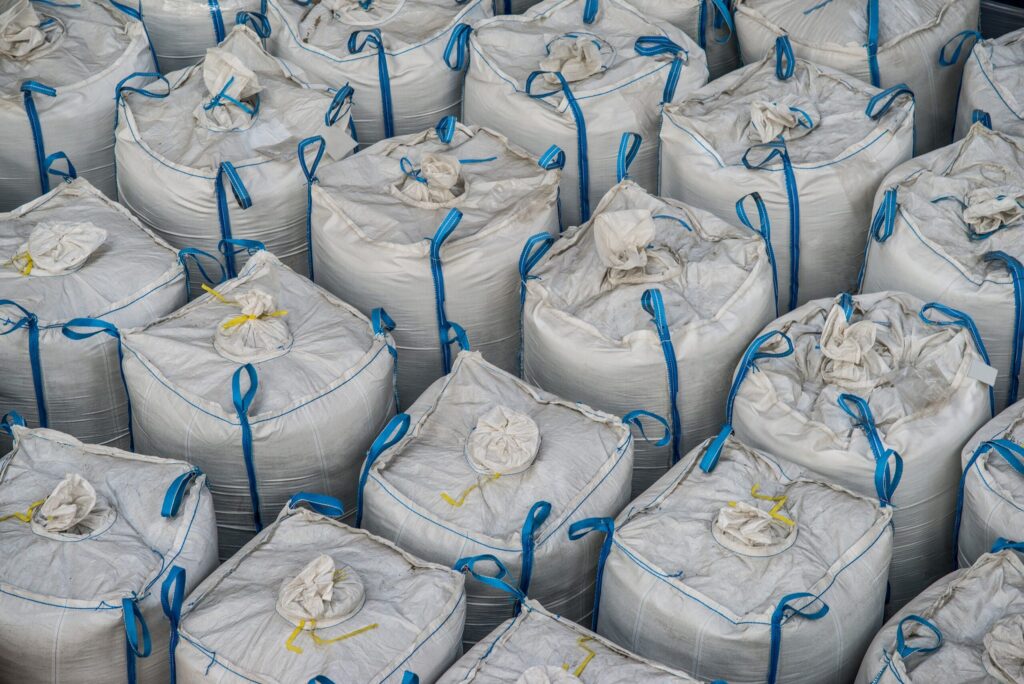 Large group of bulk bags