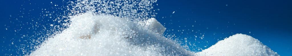 Close-up of a granulated sugar
