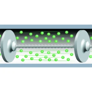 Particules de matériaux dans un convoyeur aéromécanique