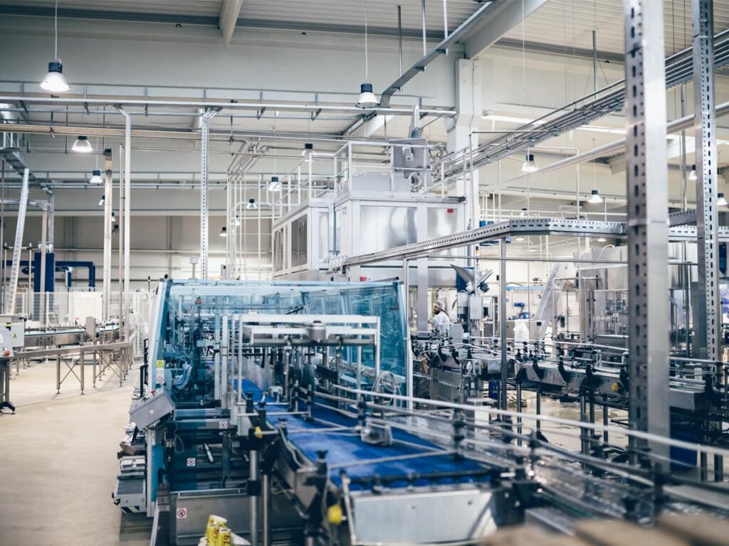 Spiroflow conveyor in a factory