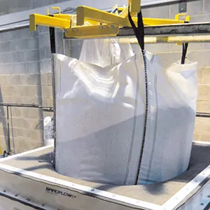 T4 single trip bulk bag unloader with deep dish