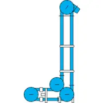 Transportador aeromecánico